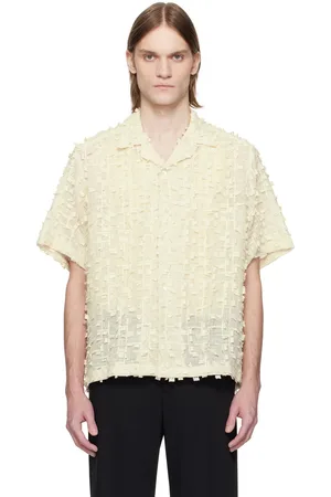 CMMN SWDN Chemise Ted beige à appliqués brodés