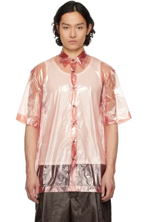DRIES VAN NOTEN Chemise transparente rose
