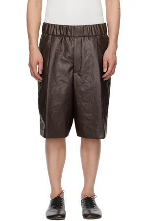 DRIES VAN NOTEN Short brun à plis