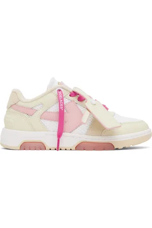 OFF-WHITE Baskets Slim Out of Office rose et beige
