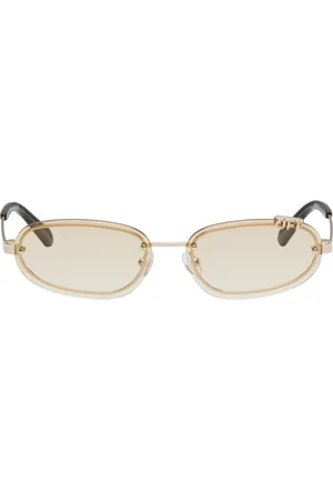 OFF-WHITE Lunettes de soleil Miami dorées