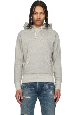 Ralph Lauren Pull à capuche gris en molleton