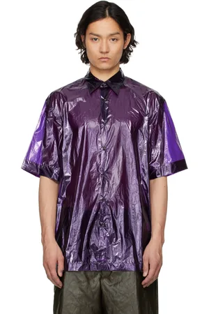 DRIES VAN NOTEN Chemise transparente mauve