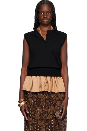 DRIES VAN NOTEN Pull sans manches noir