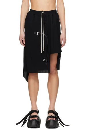 Rick Owens Jupe midi Dracca noire - Hollywood