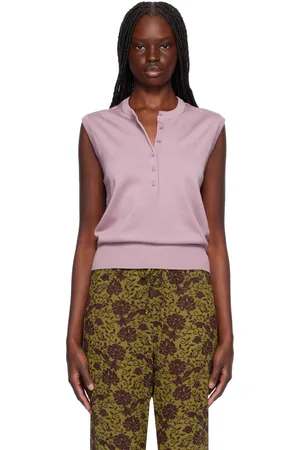 DRIES VAN NOTEN Pull sans manches mauve