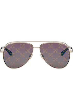 OFF-WHITE Lunettes de soleil Winner dorées