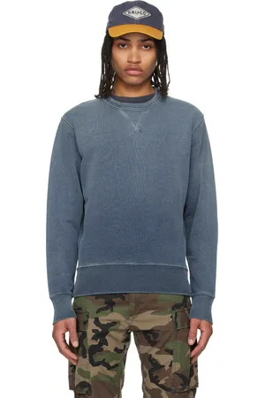 Ralph Lauren Pull molletonné bleu en jersey bouclette