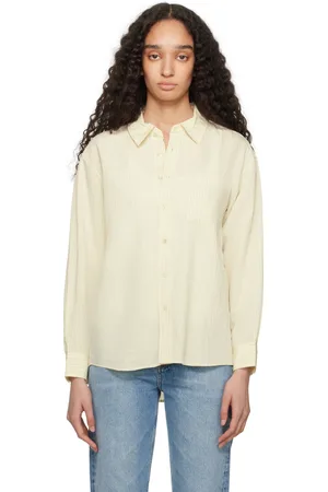 DUNST Chemise surdimensionnée jaune à rayures
