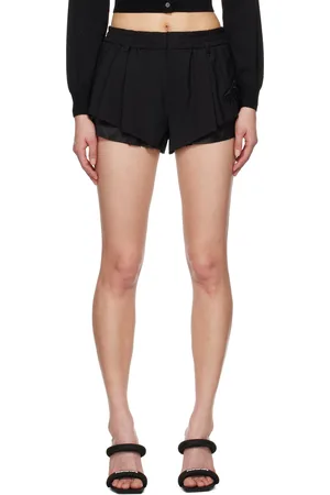 Alexander Wang Short façon costume noir en laine froide