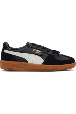 PUMA Baskets Palermo noir et gris en cuir
