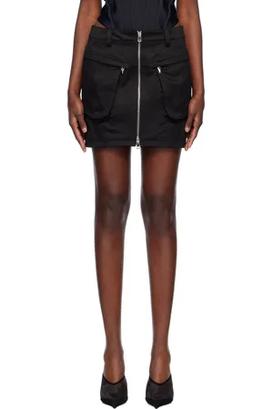 MUGLER Minijupe cargo noire