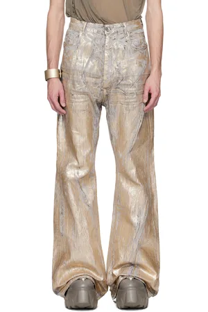 Rick Owens Jean semi-évasé Bolan doré - Hollywood