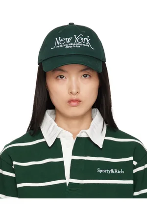 Sporty & Rich Casquette verte à logo NY 94