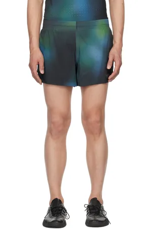 Y-3 Short vert à motif sur l