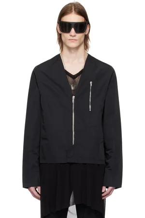 Rick Owens Blouson Safety noir à col en V - Hollywood
