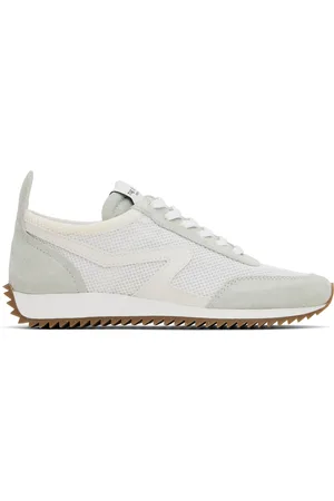 RAG&BONE Baskets rétro de course blanc cassé et vert