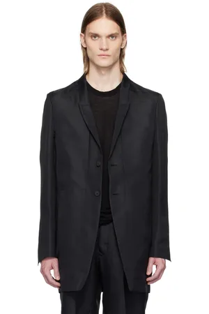 Rick Owens Veston noir - Hollywood Lido