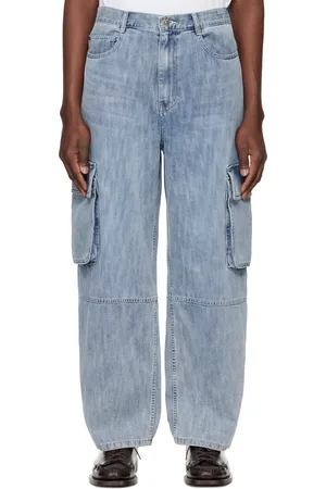 Solid Jean cargo bleu
