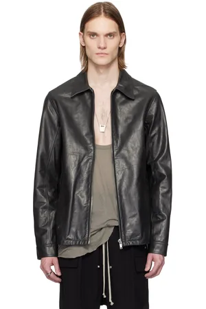 Rick Owens Blouson Brad noir en cuir - Hollywood