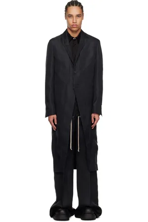 Rick Owens Manteau noir - Hollywood Lido