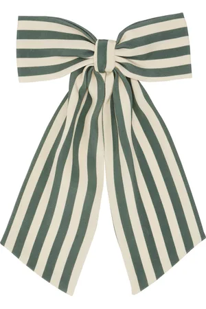 BODE Barrette vert et blanc cassé à boucle à rayures Soda