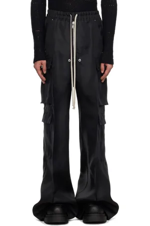 Rick Owens Pantalon cargo noir à glissière Bela - Hollywood