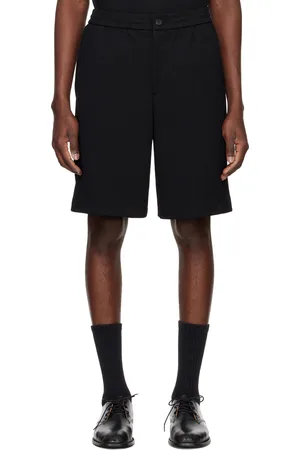 Solid Short noir en tricot texturé