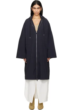 Totême Manteau coupe-vent bleu marine