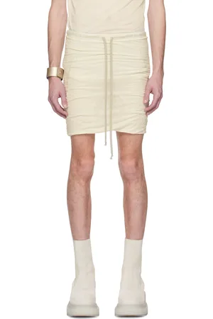 Rick Owens Short Buds blanc cassé - Hollywood