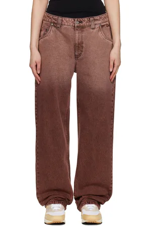 DIME Jean décontracté bourgogne en denim