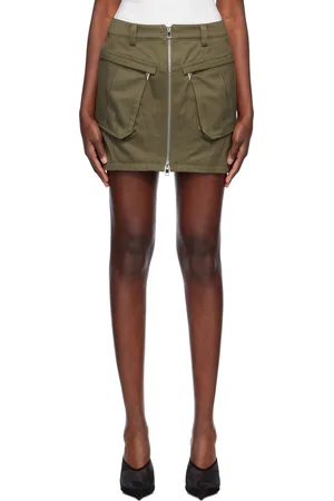 MUGLER Minijupe cargo kaki