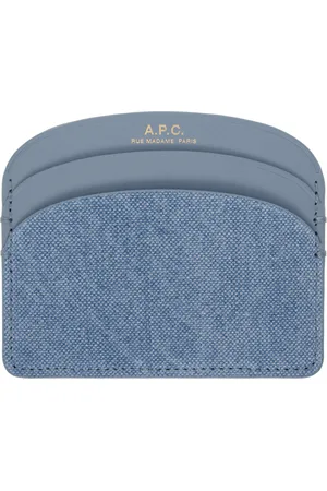 A.P.C. Porte-carte Demi-lune bleu