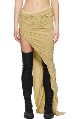 Rick Owens Jupe longue beige - Hollywood Edfu