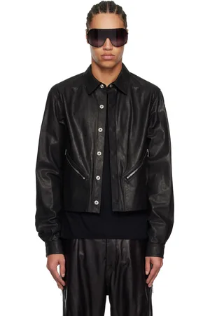 Rick Owens Blouson Tour Alice noir en cuir - Hollywood