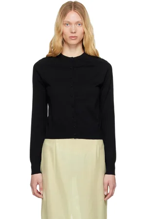 DRIES VAN NOTEN Cardigan noir en coton