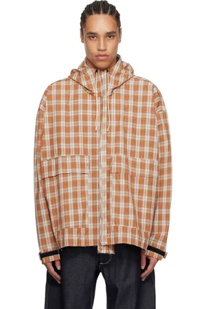 Camiel Fortgens Blouson écourté orange et blanc