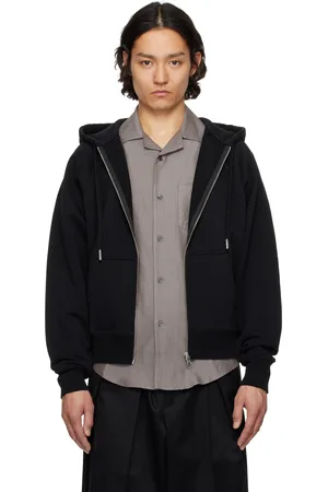 Ami Pull à capuche noir à logo Ami de cœur ton sur ton