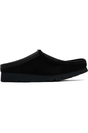 Clarks Flâneurs à enfiler Wallabee noirs
