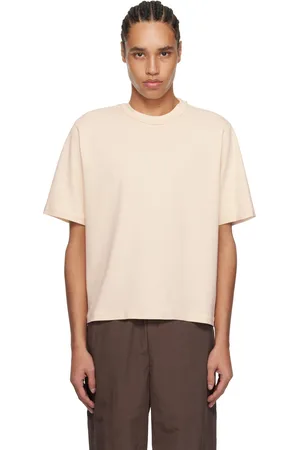 Camiel Fortgens T-shirt blanc cassé à col côtelé
