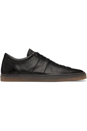 LEMAIRE Baskets Linoléum noires à laçage
