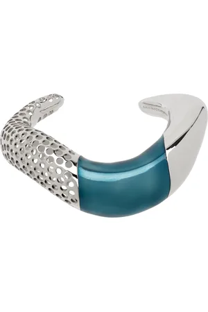 Kiko Kostadinov Bracelet Liber argenté et bleu