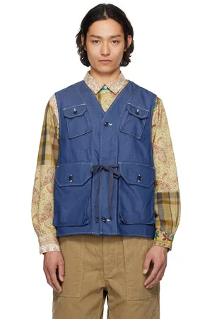 ENGINEERED GARMENTS Veste C-1 bleue en denim