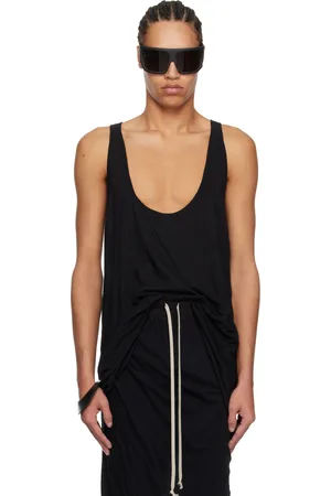 Rick Owens Débardeur noir à encolure plongeante - Hollywood
