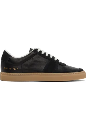 COMMON PROJECTS Baskets étroites BBall noires en suède et en cuir