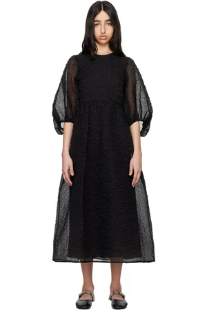 Cecilie Bahnsen Robe midi Karmen noire