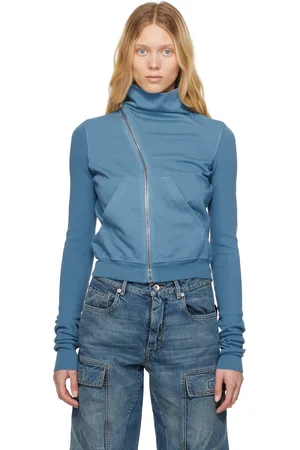 Rick Owens Pull molletonné Mountain bleu - Hollywood