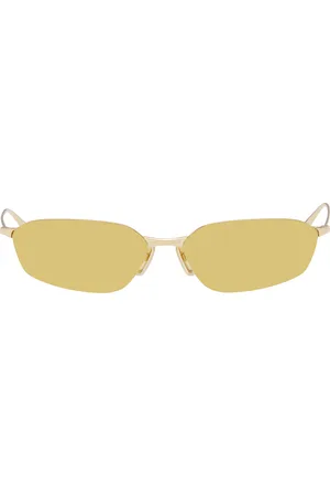 Balenciaga Lunettes de soleil géométriques Invisible 2.0 dorées