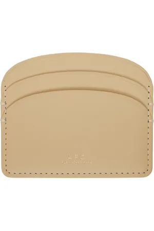 A.P.C. Porte-carte Demi-lune beige