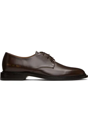 COMMON PROJECTS Derbys bruns en cuir poli